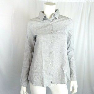 White Crow Blouse Long Sleeve Button Shirt Down La